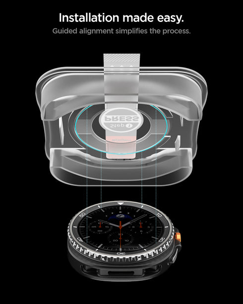 Spigen Galaxy Watch 8 Classic (46mm) Screen Protector GLAS.tR EZ Fit